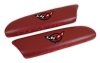 1997-2004 C5 Corvette Leather Armrest Pads With C5 Logo Red
